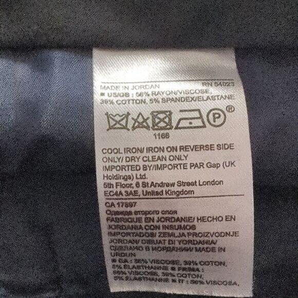 Banana Republic Blue Straight Cut Dress Pants - Picture 7 of 7